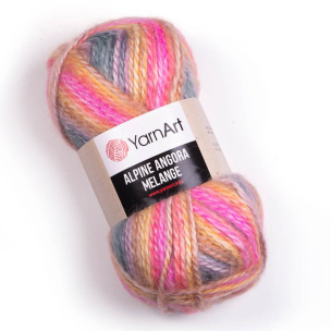 Alpine Angora Melange przędza 3 x 150 g AKCE