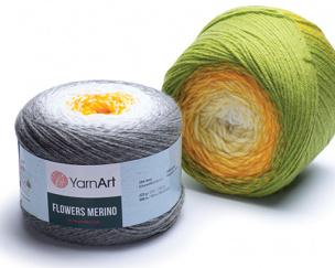 Flowers Merino włóczka 2 x 225 g Flowers Merino włóczka 2 x 225 g